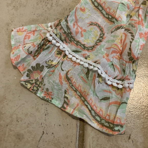 New Directions Boho Paisley Smocked Blouse - Size XL - Picture 5 of 6